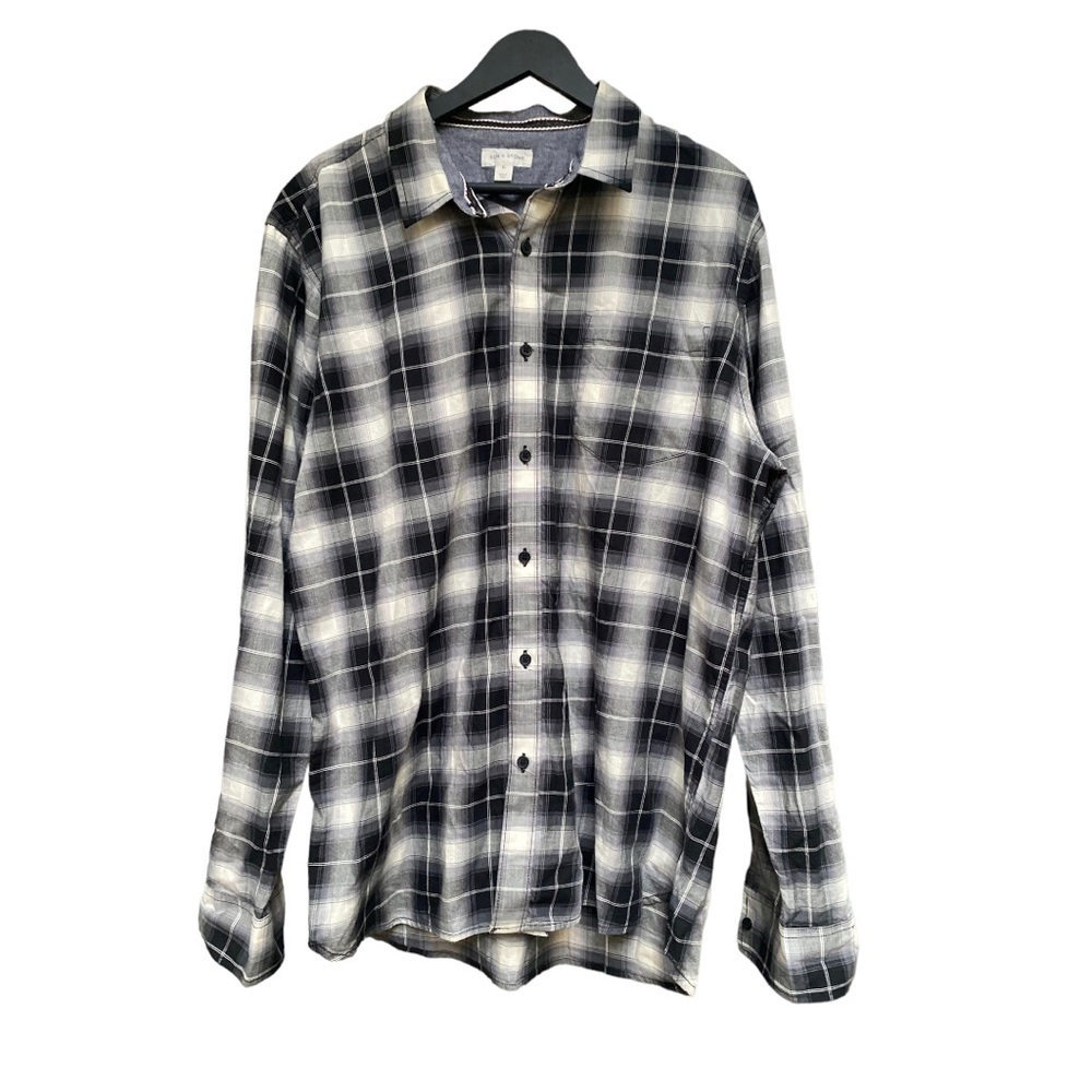 Sun + Stone | Black/Grey/White | Plaid | Size: XL